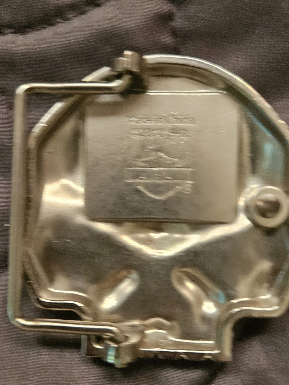 Harley-Davidson Silver and Black Skull Belt Buckle Set